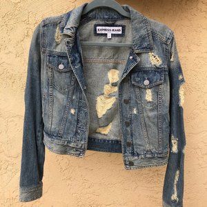 Express Denim Crop Jacket